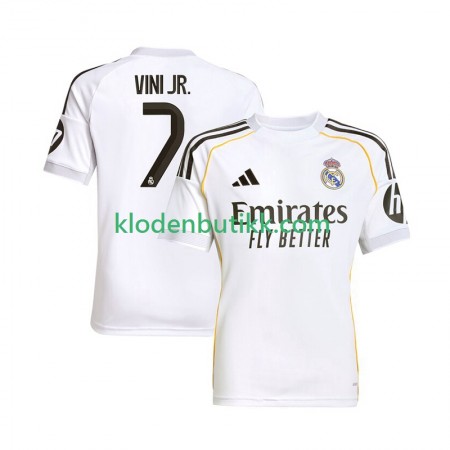 Real Madrid Vinicius Junior 7 Hjemme Fotballdrakt 2025/26 Kortermet